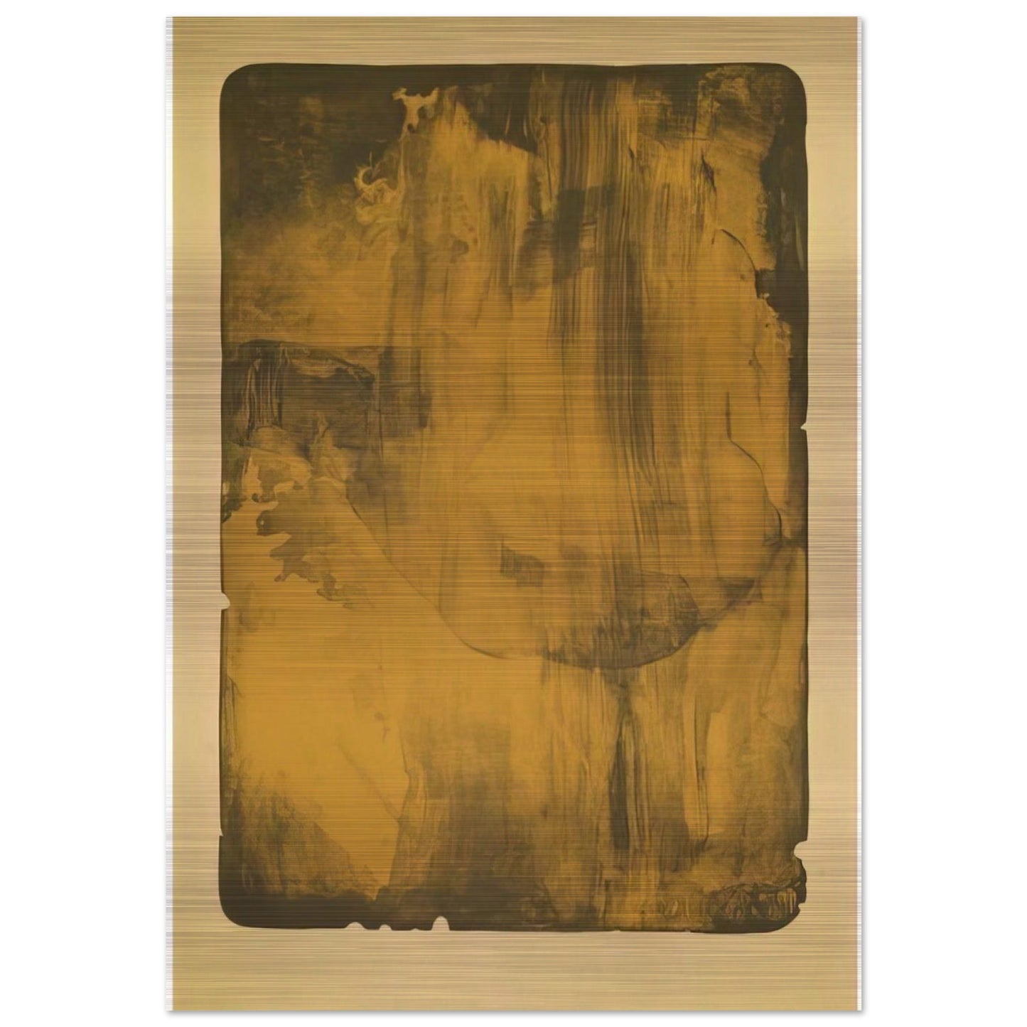 Bronze Smoke - 1978 - Helen Frankenthaler Brushed Aluminum Print - 70x100 cm / 28x40 inches | Helen Frankenthaler Aluminum Print | Helen Frankenthaler Prints