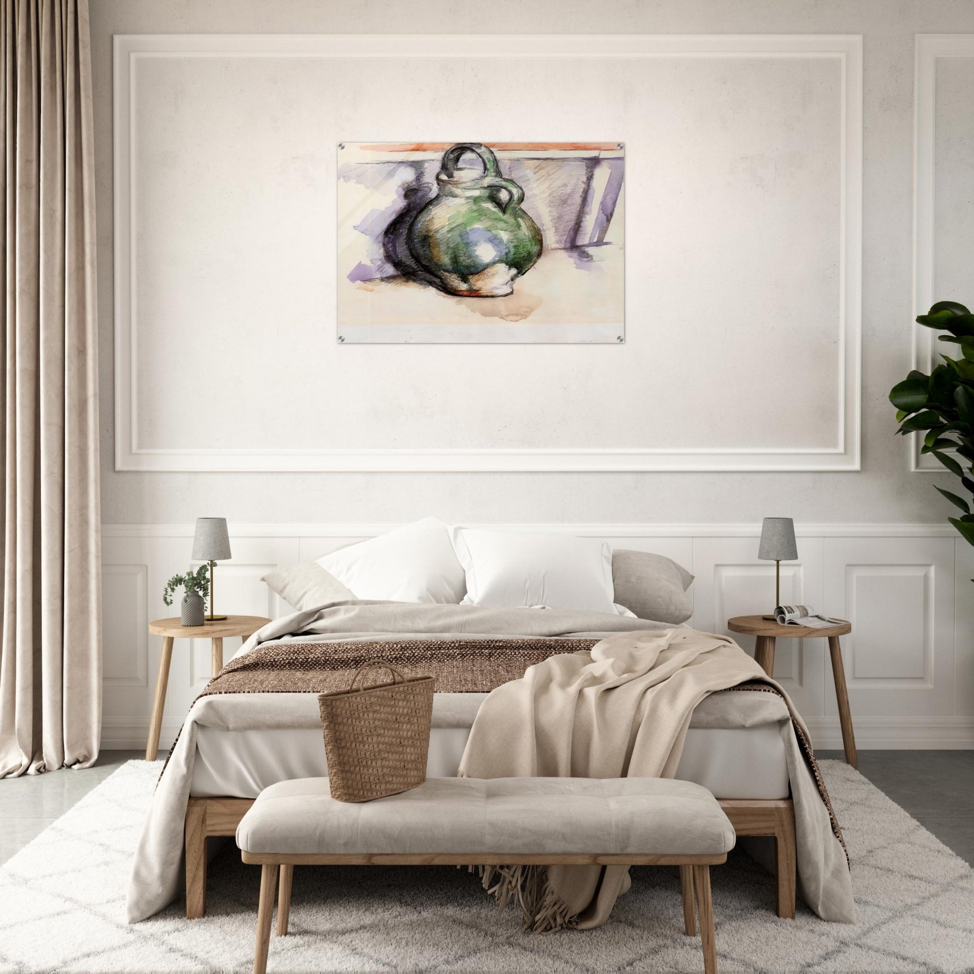 The Green Pitcher - Paul Cézanne Acrylic Print - 70x100 cm / 28x40″ inches