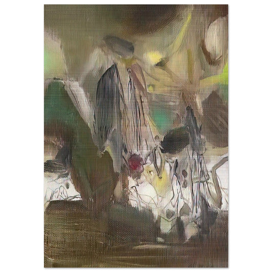 COMPOSITION 1977 - Chu teh Chun Brushed Aluminum Print - 70x100 cm / 28x40 inches | Chu teh Chun Aluminum Print | Chu teh Chun Prints