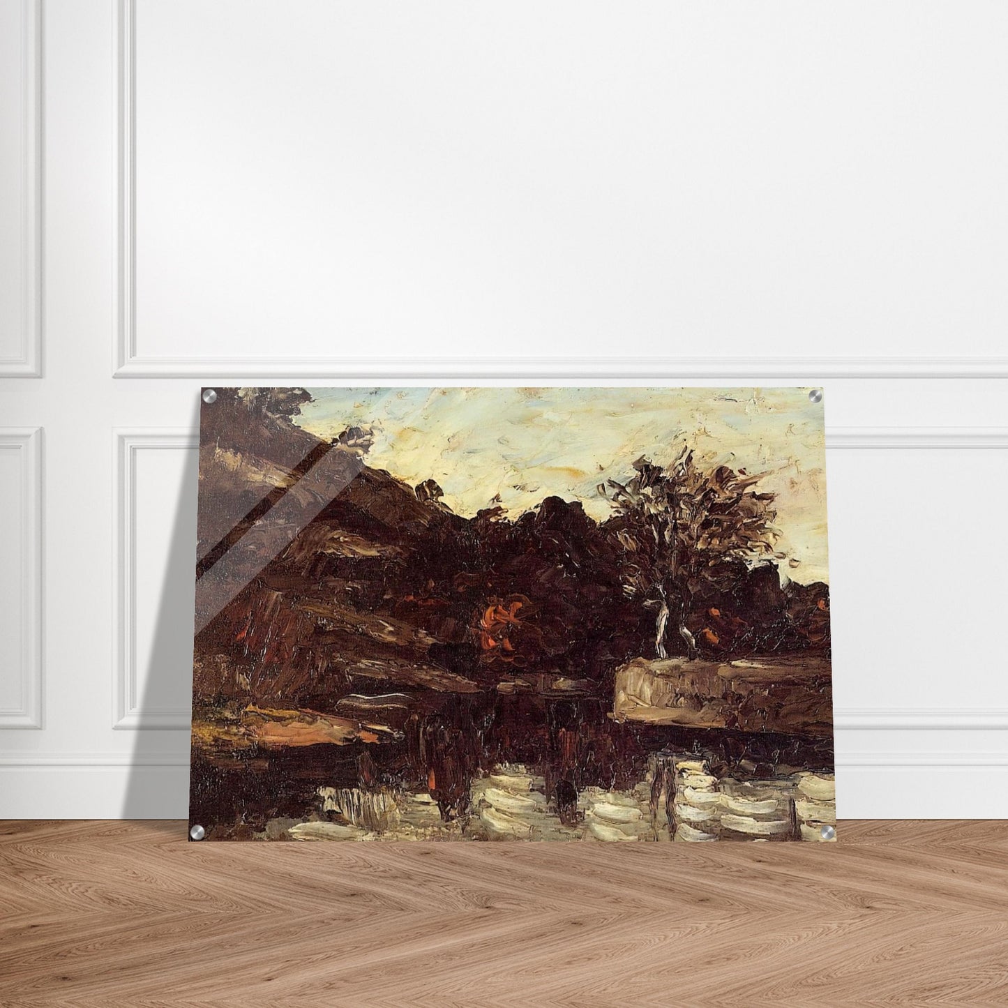 Bend in the River - Paul Cézanne Acrylic Print - 70x100 cm / 28x40″ inches