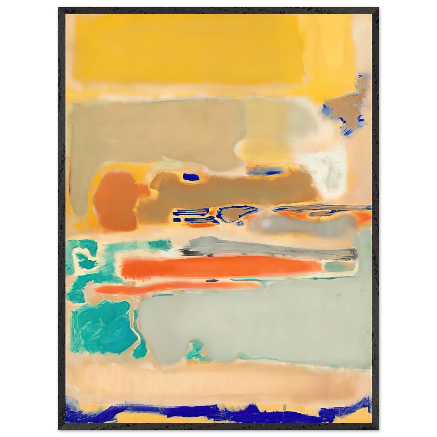 Mark Rothko - Multiform - 1948 Wall Art - 21x29.7 cm / 8x12" - Premium Wooden Framed Poster With Fine Art Paper - Wood frame