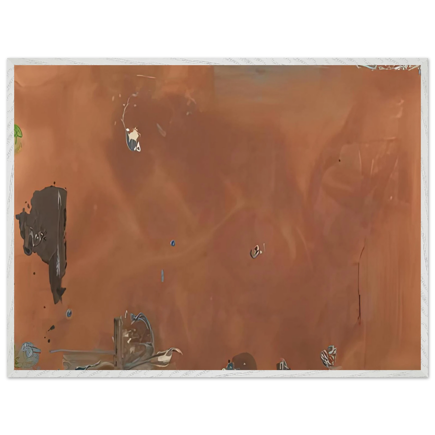 Helen Frankenthaler - Into October, 1983- Wall Art - 30x40 cm / 12x16 inches - Premium Wooden Framed Poster With Fine Art Paper - Black frame