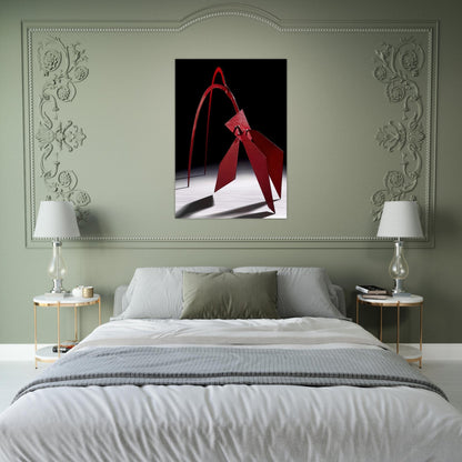 MAQUETTE FOR FLAMINGO 1972 - Alexander Calder Brushed Aluminum Print - 70x100 cm / 28x40 inches | Alexander Calder Aluminum Print | Alexander Calder Prints