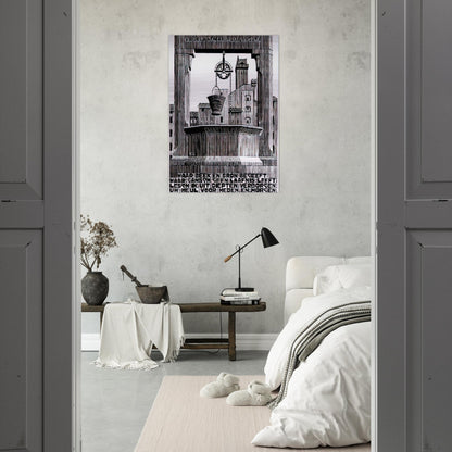 EMBLEMATA WELL - MC Escher Brushed Aluminum Print - 70x100 cm / 28x40 inches | MC Escher Aluminum Print | MC Escher Prints