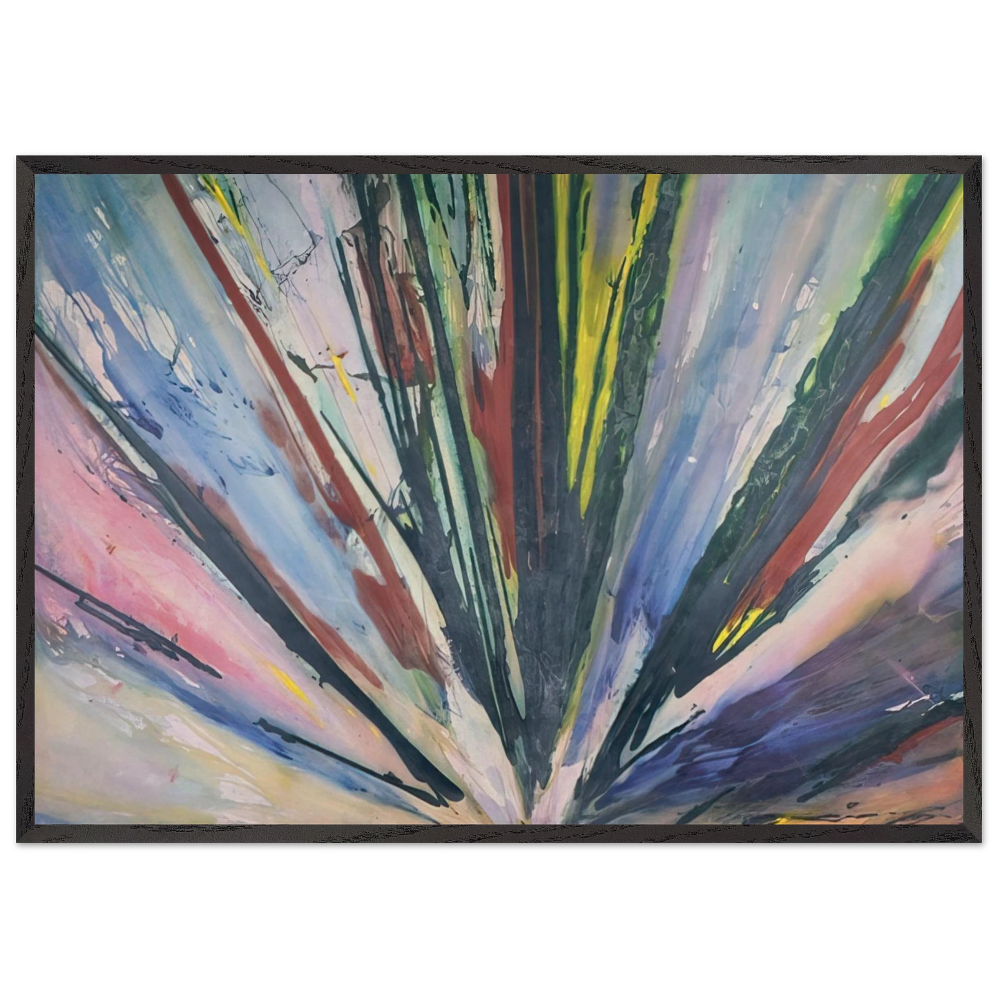 Stand - Sam Gilliam Framed Art Print – Black Wooden Frame - Default Title - -Framed Art Print