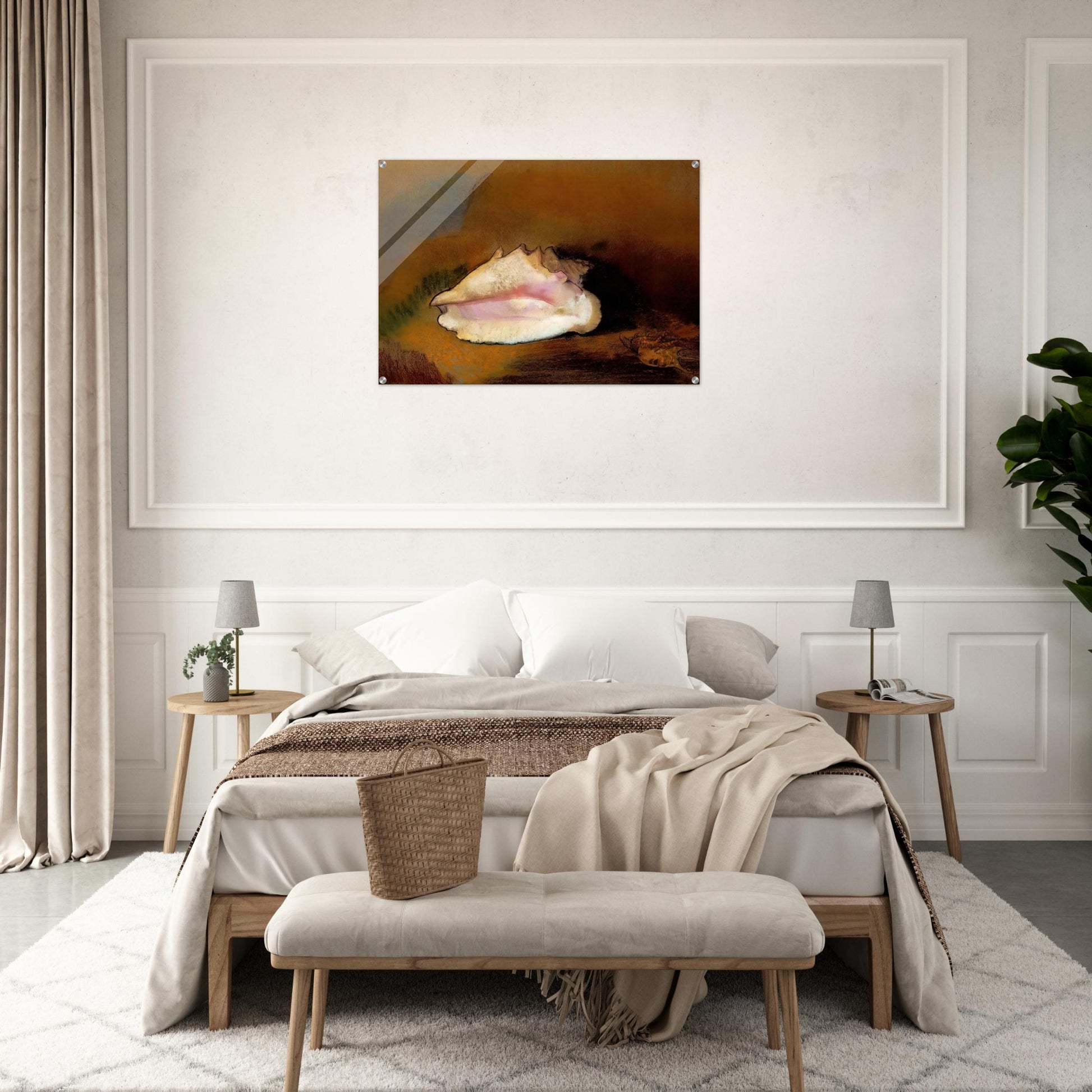 THE SEASHELL 1912 1 - Odilon Redon Acrylic Print - 70x100 cm / 28x40″ inches | Odilon Redon Wall Art | Odilon Redon Prints