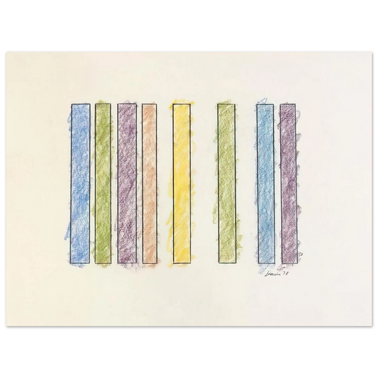 Gene Davis - Untitled - 1978 Fine Art Poster - Default Title