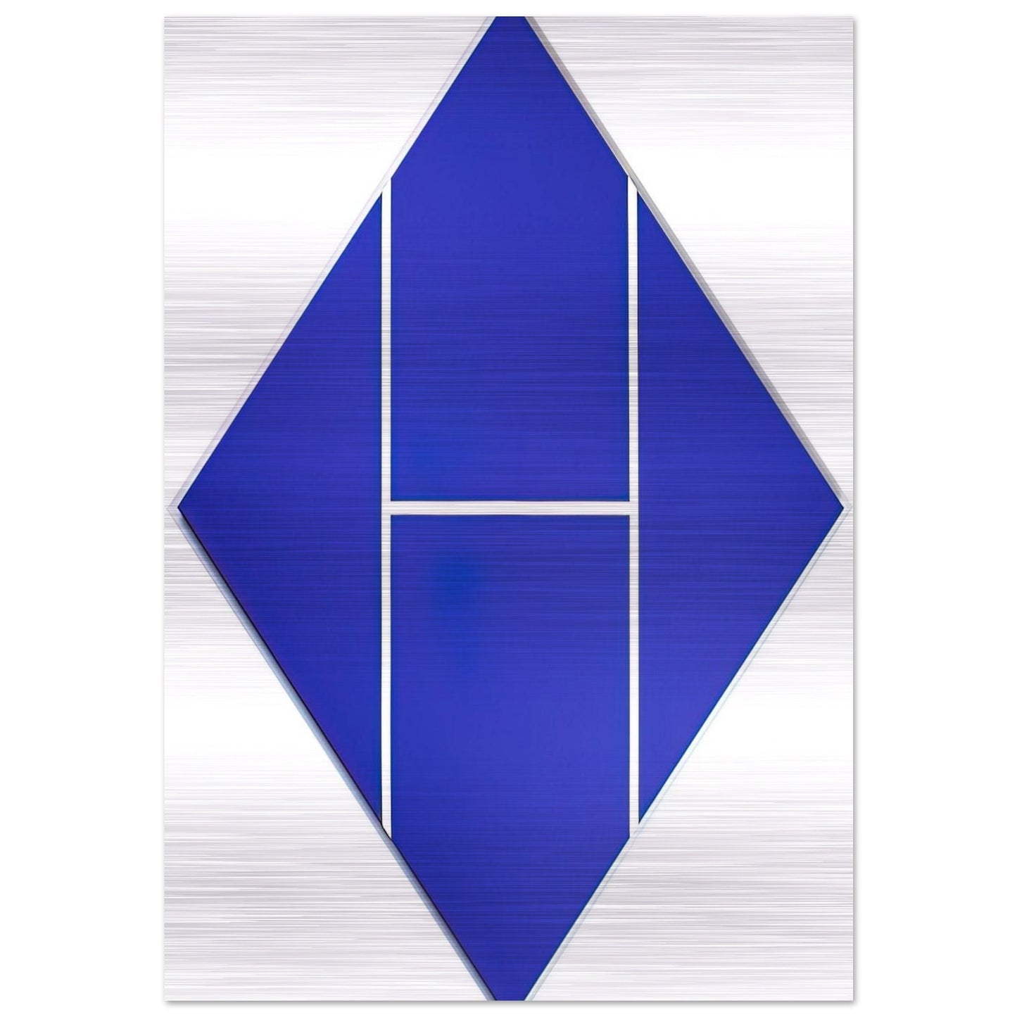 Cobalt - 1982 - Carmen Herrera Brushed Aluminum Print - 70x100 cm / 28x40 inches | Carmen Herrera Aluminum Print | Carmen Herrera Prints