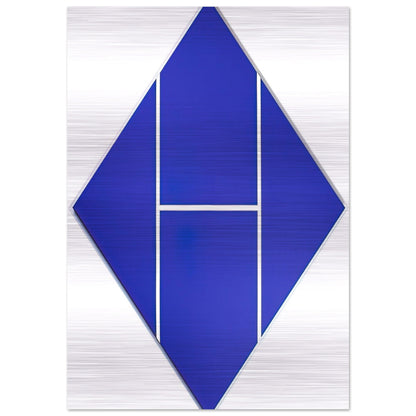 Cobalt - 1982 - Carmen Herrera Brushed Aluminum Print - 70x100 cm / 28x40 inches | Carmen Herrera Aluminum Print | Carmen Herrera Prints