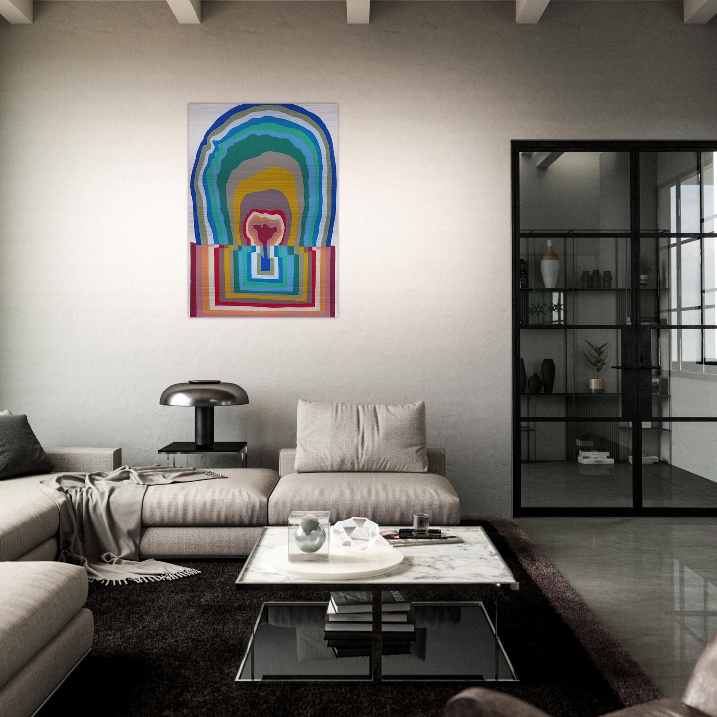 Doppelform - 1971 - Dieter Roth Brushed Aluminum Print - 70x100 cm / 28x40 inches | Dieter Roth Aluminum Print | Dieter Roth Prints