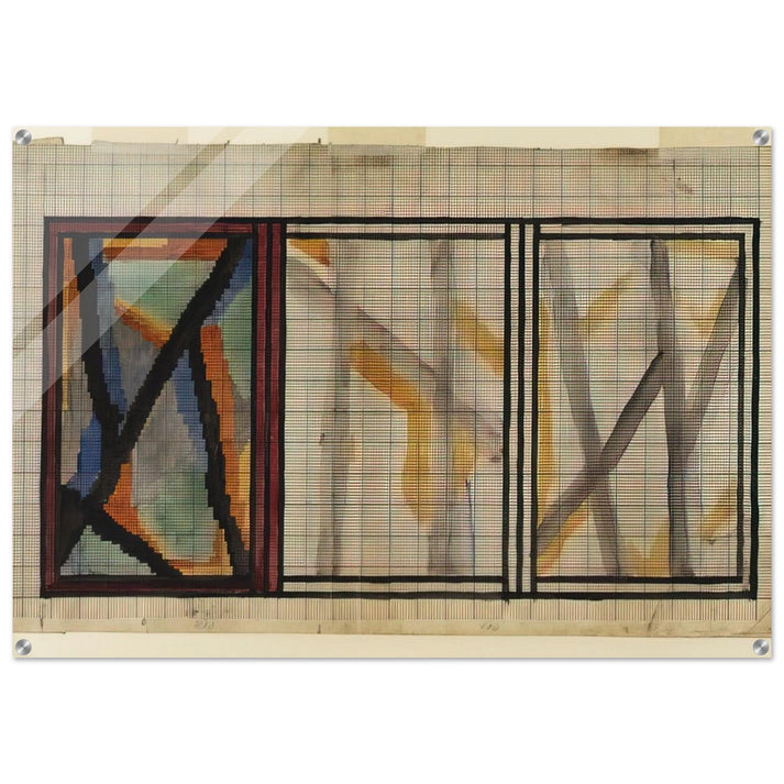 PRELIMINARY DESIGN FOR LADY HAMILTON RUG 1914 - Vanessa Bell Acrylic Print - 70x100 cm / 28x40″ inches | Vanessa Bell Wall Art | Vanessa Bell Prints