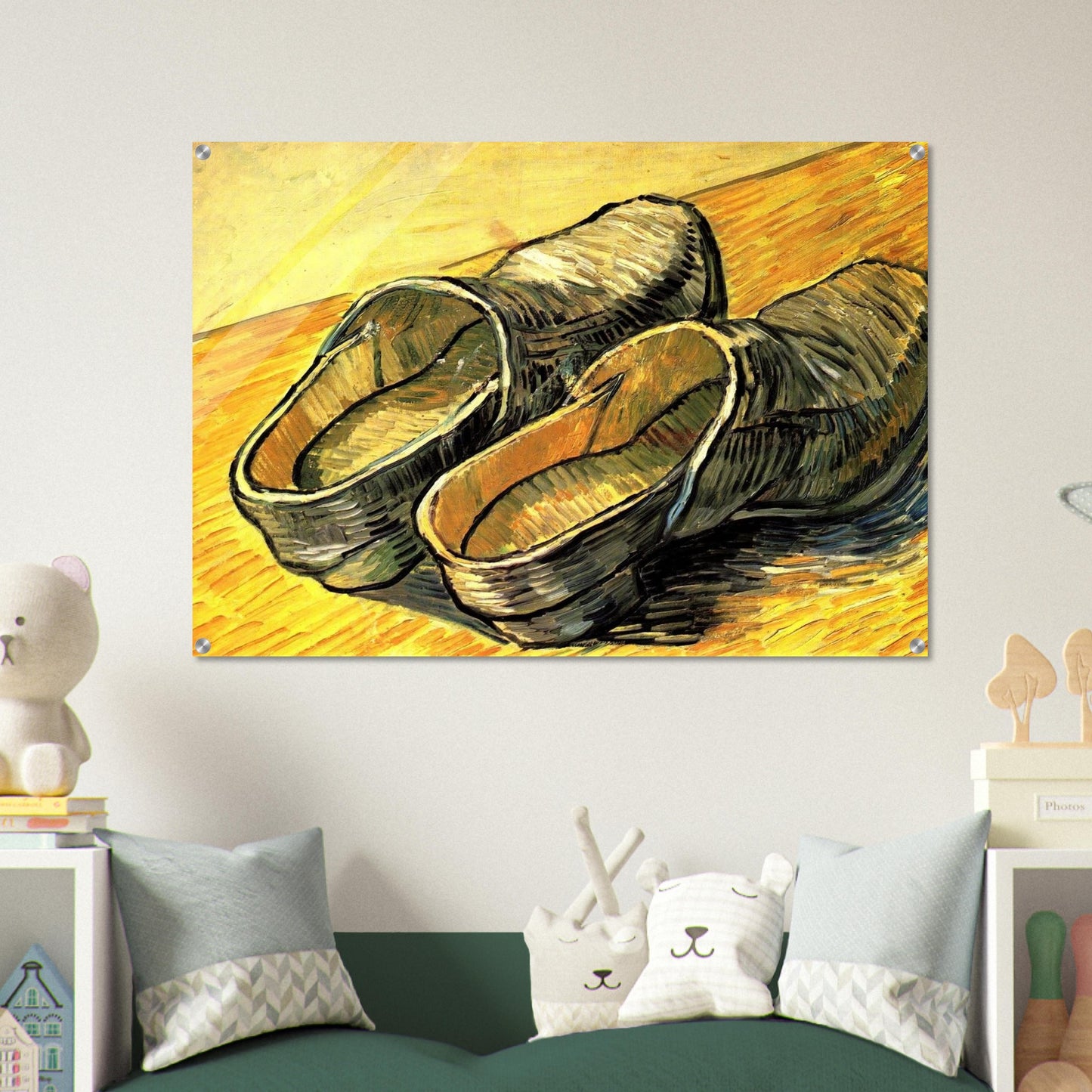 A Pair of Leather Clogs - Vincent van Gogh Acrylic Print - 70x100 cm / 28x40″ inches