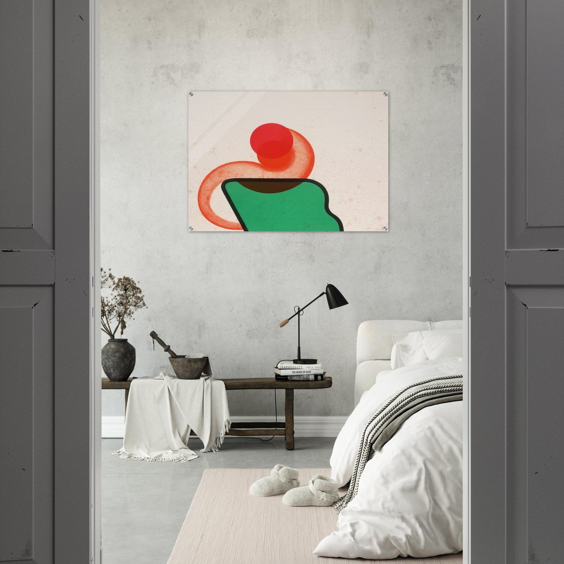 Bedroom - 1968 - Howard Hodgkin Acrylic Print - 70x100 cm / 28x40″ inches | Howard Hodgkin Wall Art | Howard Hodgkin Prints