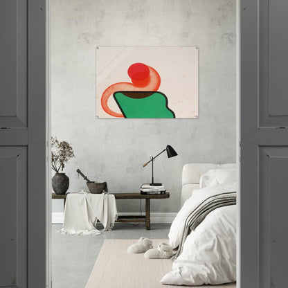 Bedroom - 1968 - Howard Hodgkin Acrylic Print - 70x100 cm / 28x40″ inches | Howard Hodgkin Wall Art | Howard Hodgkin Prints