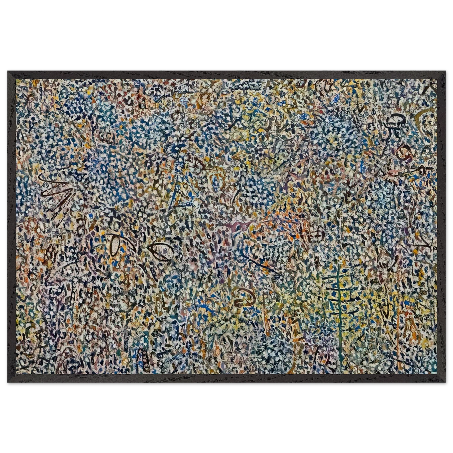 Presence Amaranth Garden - 1974 - Richard Pousette-Dart Framed Art Print – Black Wooden Frame - Default Title - -Framed Art Print