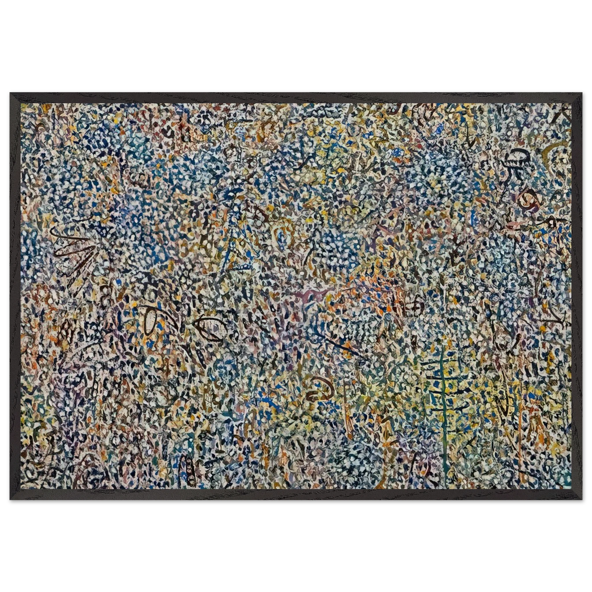 Presence Amaranth Garden - 1974 - Richard Pousette-Dart Framed Art Print – Black Wooden Frame - Default Title - -Framed Art Print