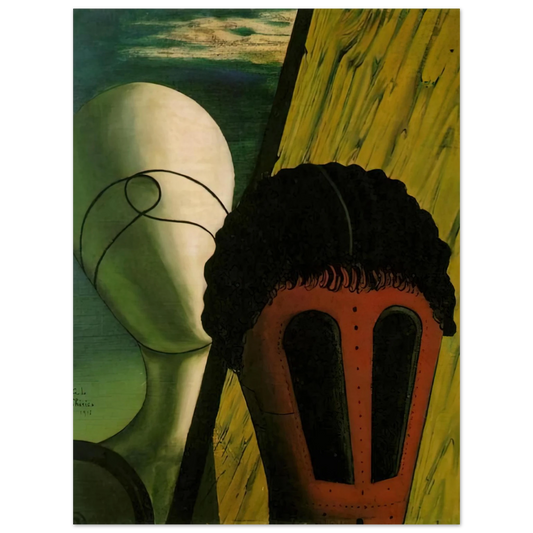 Giorgio de Chirico - TWO HEADS 1918 Fine Art Poster - Default Title