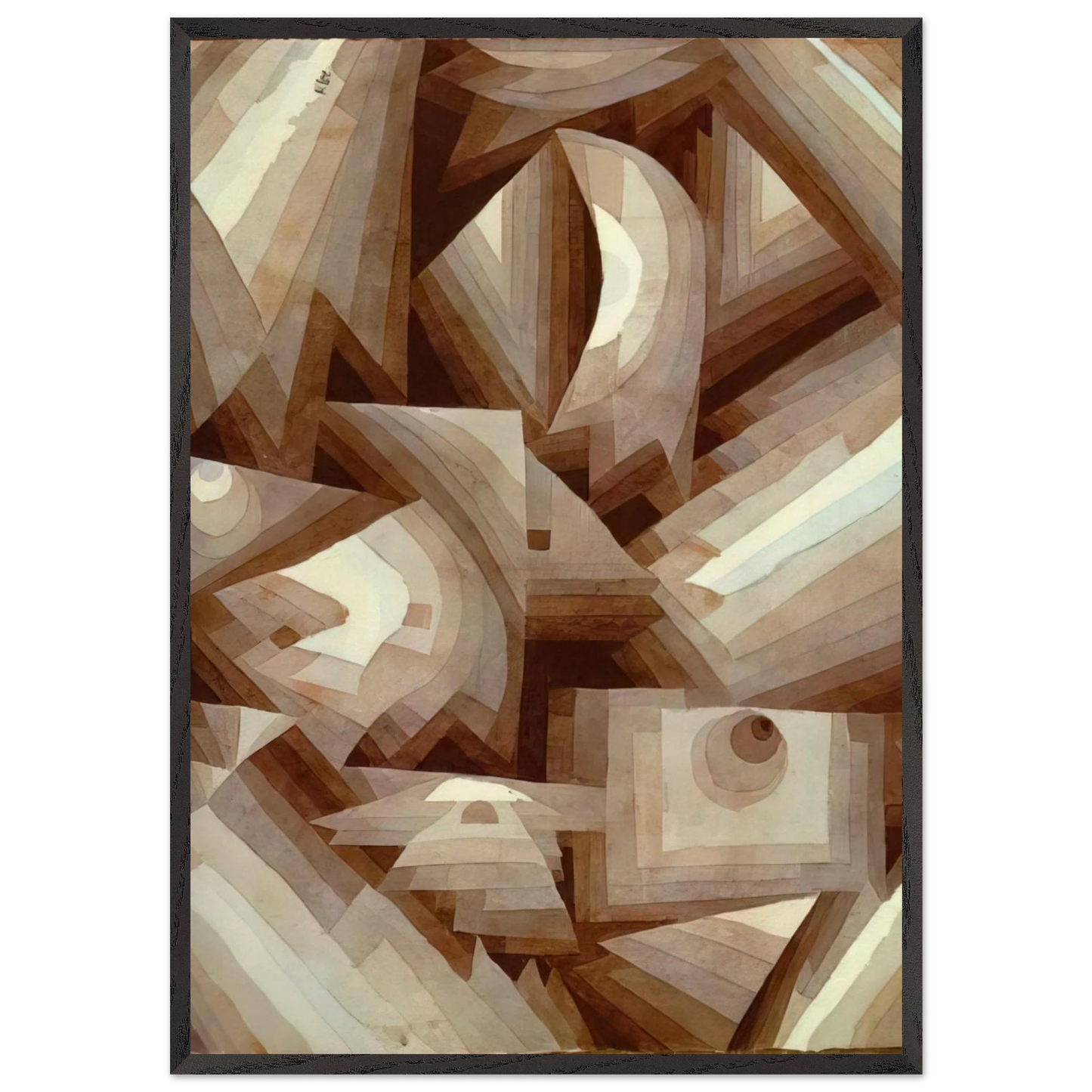 CRYSTAL 1921 - Paul Klee Framed Art Print – Black Wooden Frame - Default Title - -Framed Art Print