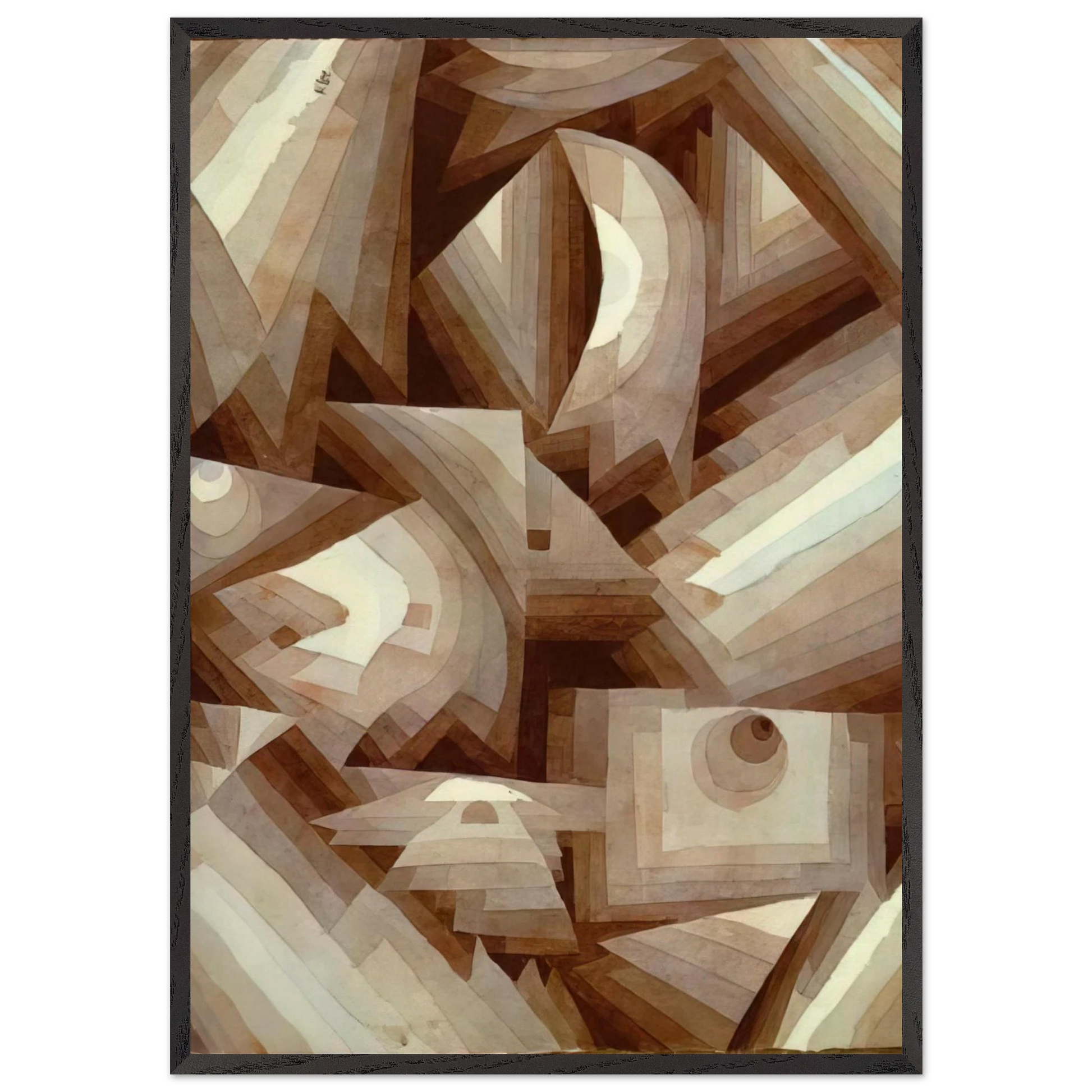 CRYSTAL 1921 - Paul Klee Framed Art Print – Black Wooden Frame - Default Title - -Framed Art Print