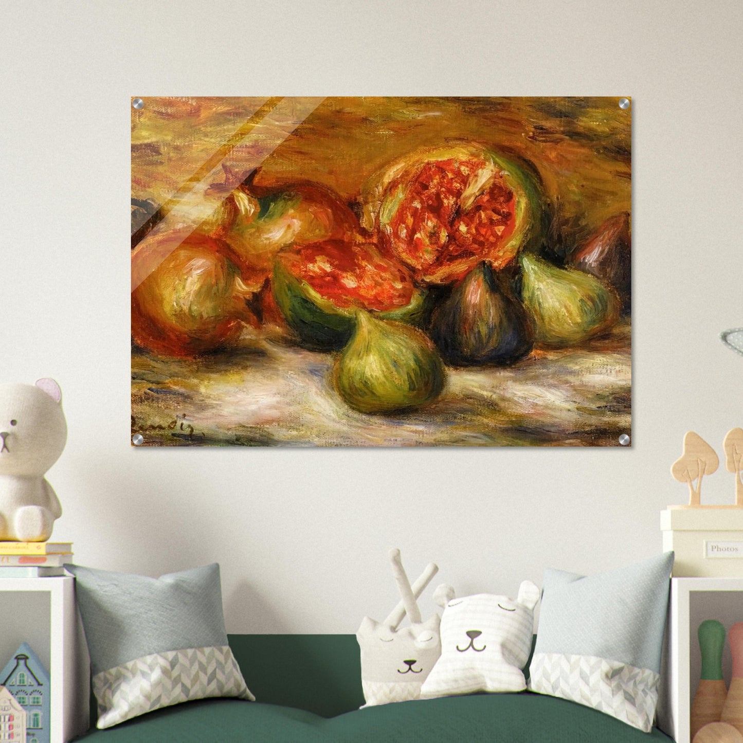 Still Life with Figs - Pierre-Auguste Renoir Acrylic Print - 70x100 cm / 28x40″ inches