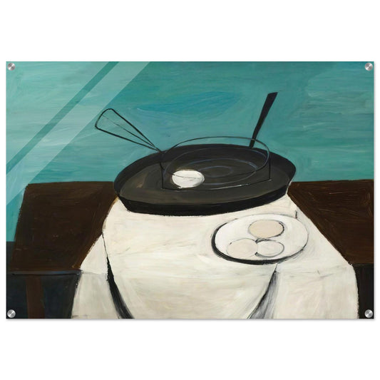 Frying Pan and Basket - 1948 - William Scott Acrylic Print - 70x100 cm / 28x40″ inches