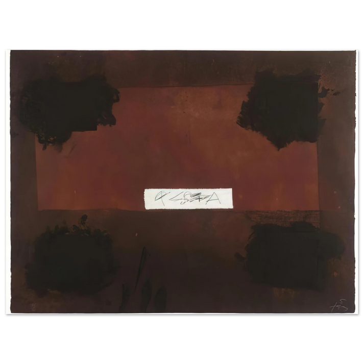 Antoni Tapies - PASTED CLOTH 1976  75x100 cm / 30x40inches Fine Art Poster