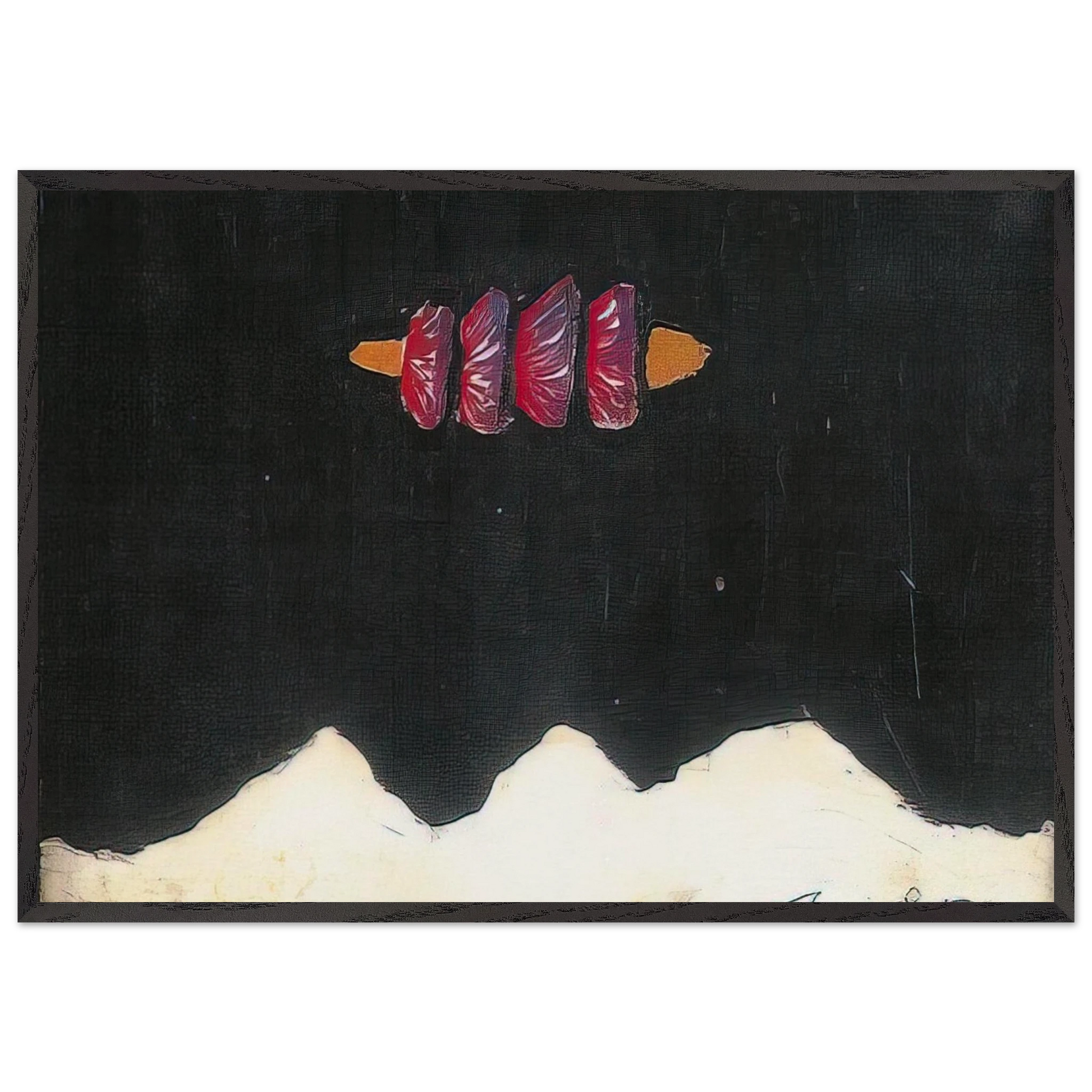 Untitled 39 - 1950 - Forrest Bess Framed Art Print – Black Wooden Frame - Default Title - -Framed Art Print