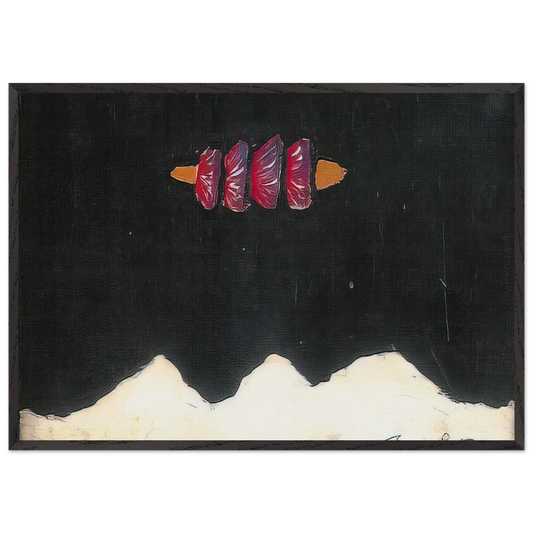 Untitled 39 - 1950 - Forrest Bess Framed Art Print – Black Wooden Frame - Default Title - -Framed Art Print