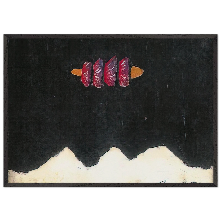 Untitled 39 - 1950 - Forrest Bess 70x100 cm / 28x40 inches Framed Art Print – Black Wooden Frame