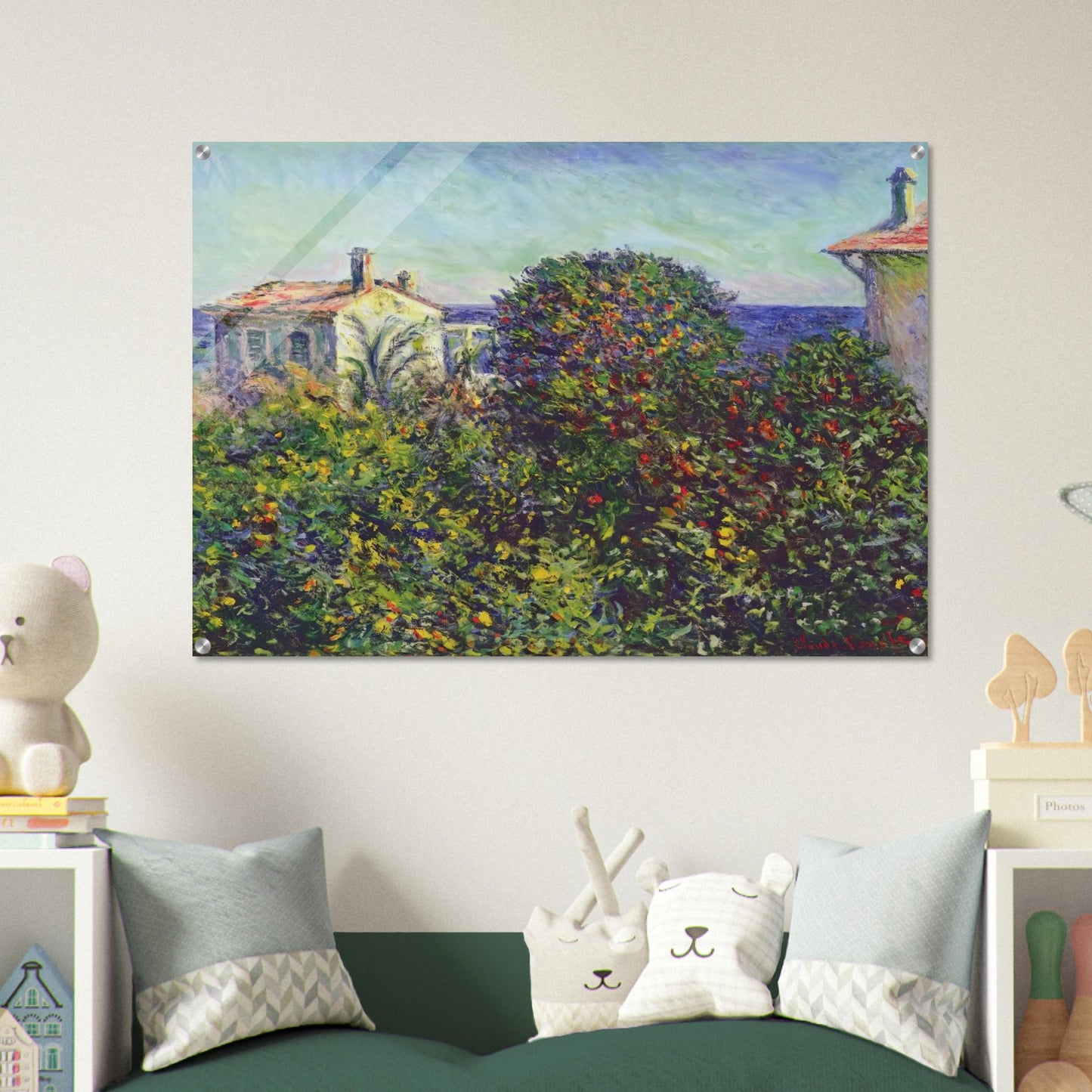 Bordighera, the House of Gardener - claude monet Acrylic Print - 70x100 cm / 28x40″ inches