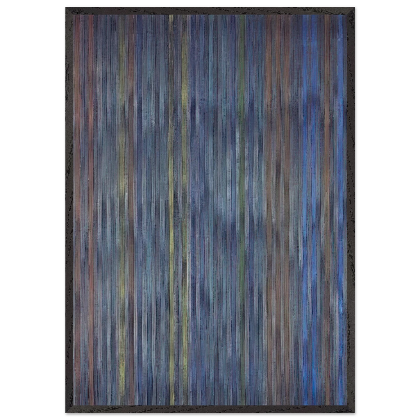 Black Friar - 1978 - Gene Davis Framed Art Print – Black Wooden Frame - Default Title - -Framed Art Print