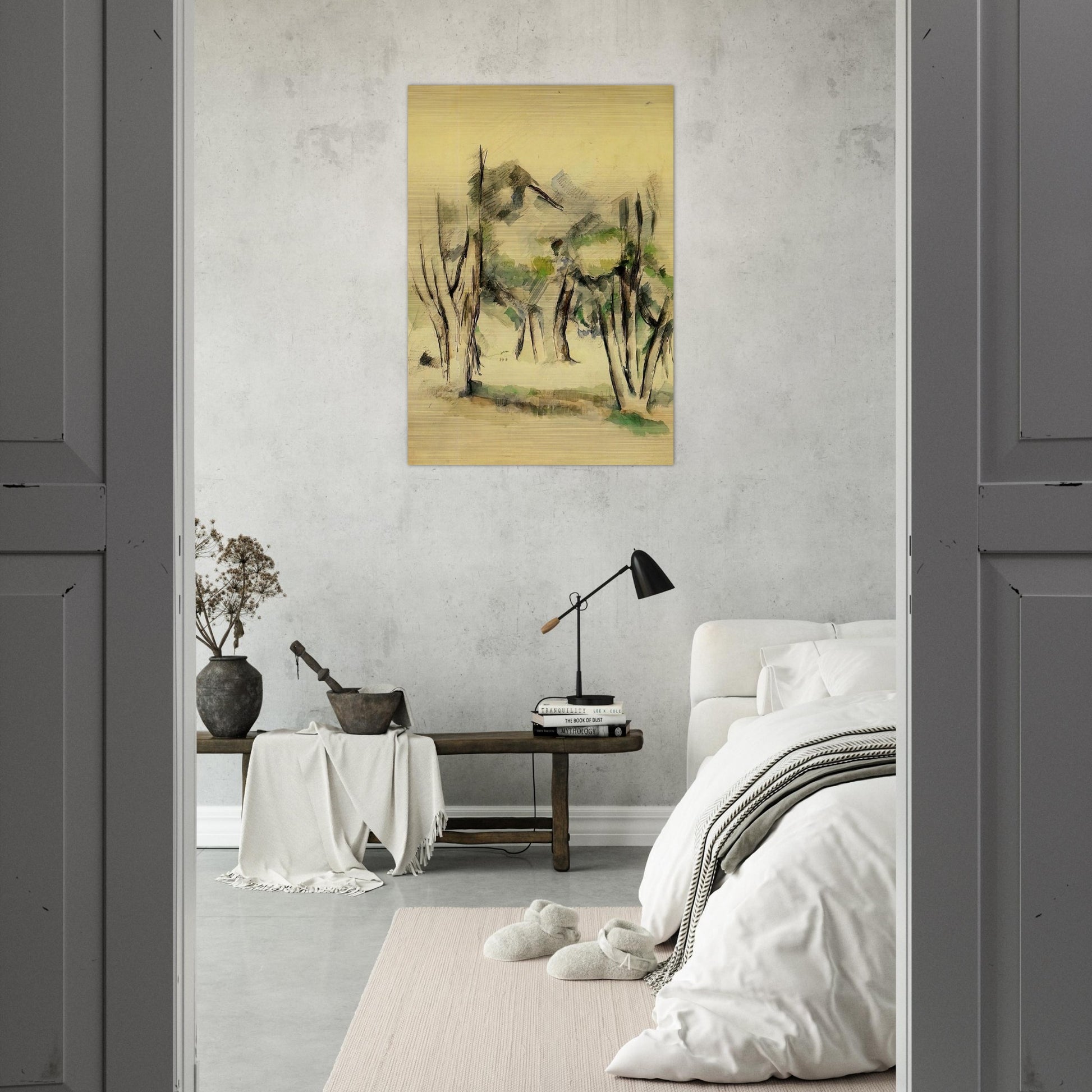 Trees - Paul Cézanne Brushed Aluminum Print - 70x100 cm / 28x40 inches | Paul Cézanne Aluminum Print | Paul Cézanne Prints