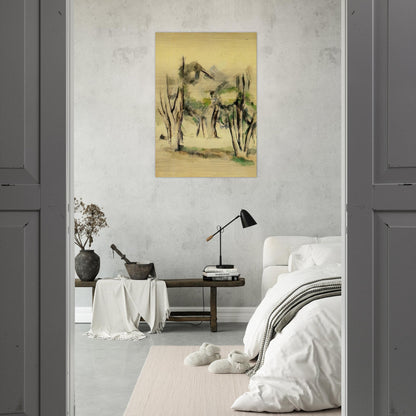 Trees - Paul Cézanne Brushed Aluminum Print - 70x100 cm / 28x40 inches | Paul Cézanne Aluminum Print | Paul Cézanne Prints