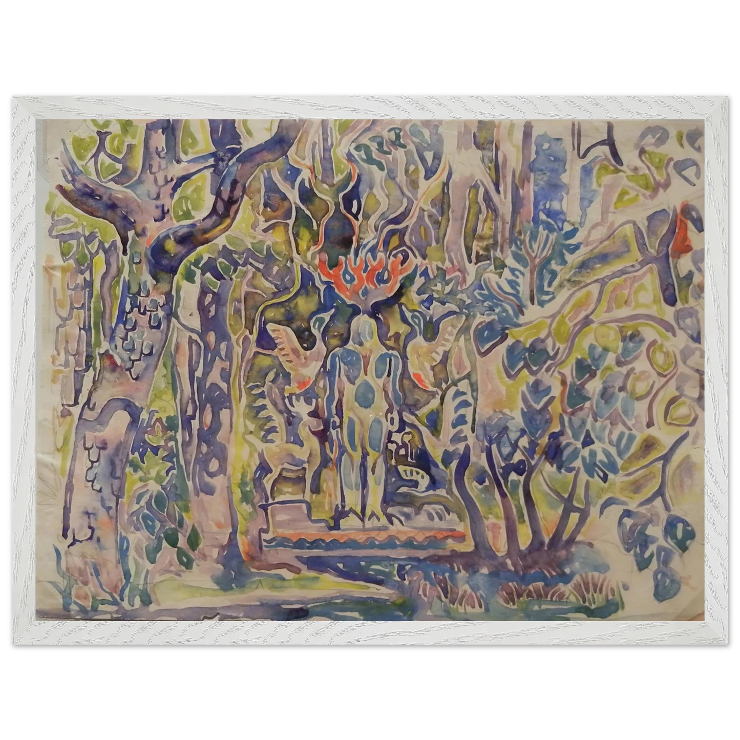 Walter Inglis Anderson - Walter Anderson Wall art - 13x18 cm / 5x7 Inches - Premium Wooden Framed Poster With Fine Art Paper - Black frame