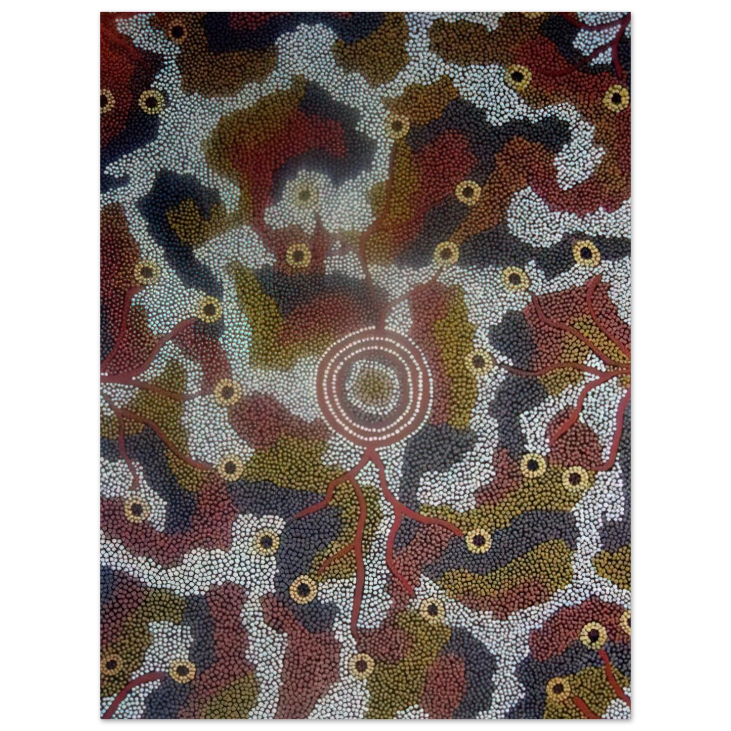 Clifford Possum Tjapaltjarri - Marla Dreaming - 1987 Fine Art Poster - Default Title