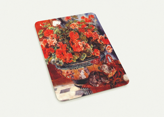 Geraniums and Cats By Pierre-Auguste Renoir Pack of 10 Post Cards | Pierre-Auguste Renoir Post Cards | A6 (10.5 x 14.8 cm) - 4.1 x 5.8 inches