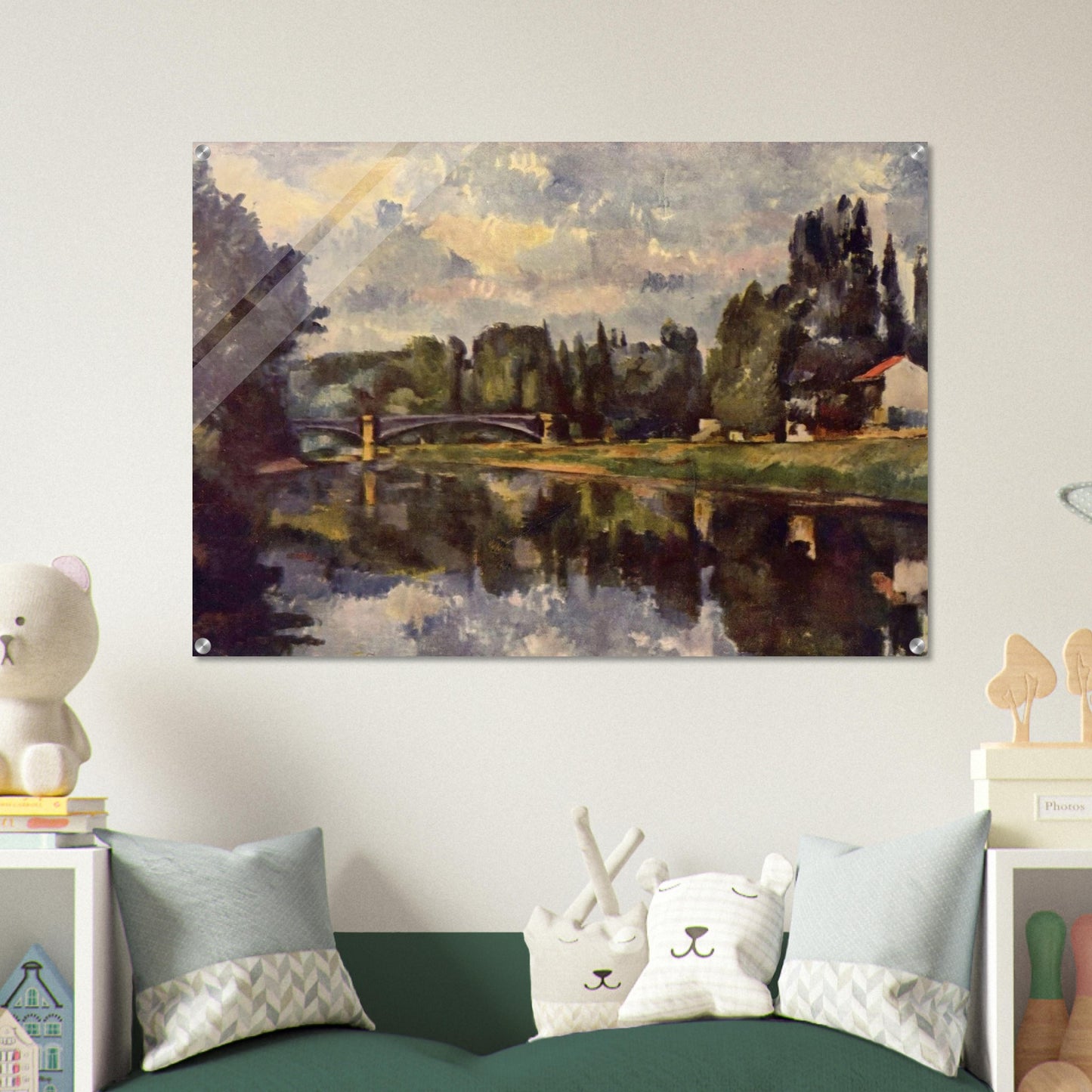 Bridge over the Marne - Paul Cézanne Acrylic Print - 70x100 cm / 28x40″ inches