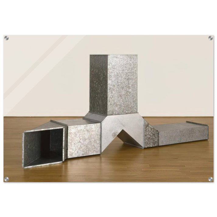 Square Tubes [Series D] - 1967 - Charlotte Posenenske Acrylic Print - 70x100 cm / 28x40″ inches