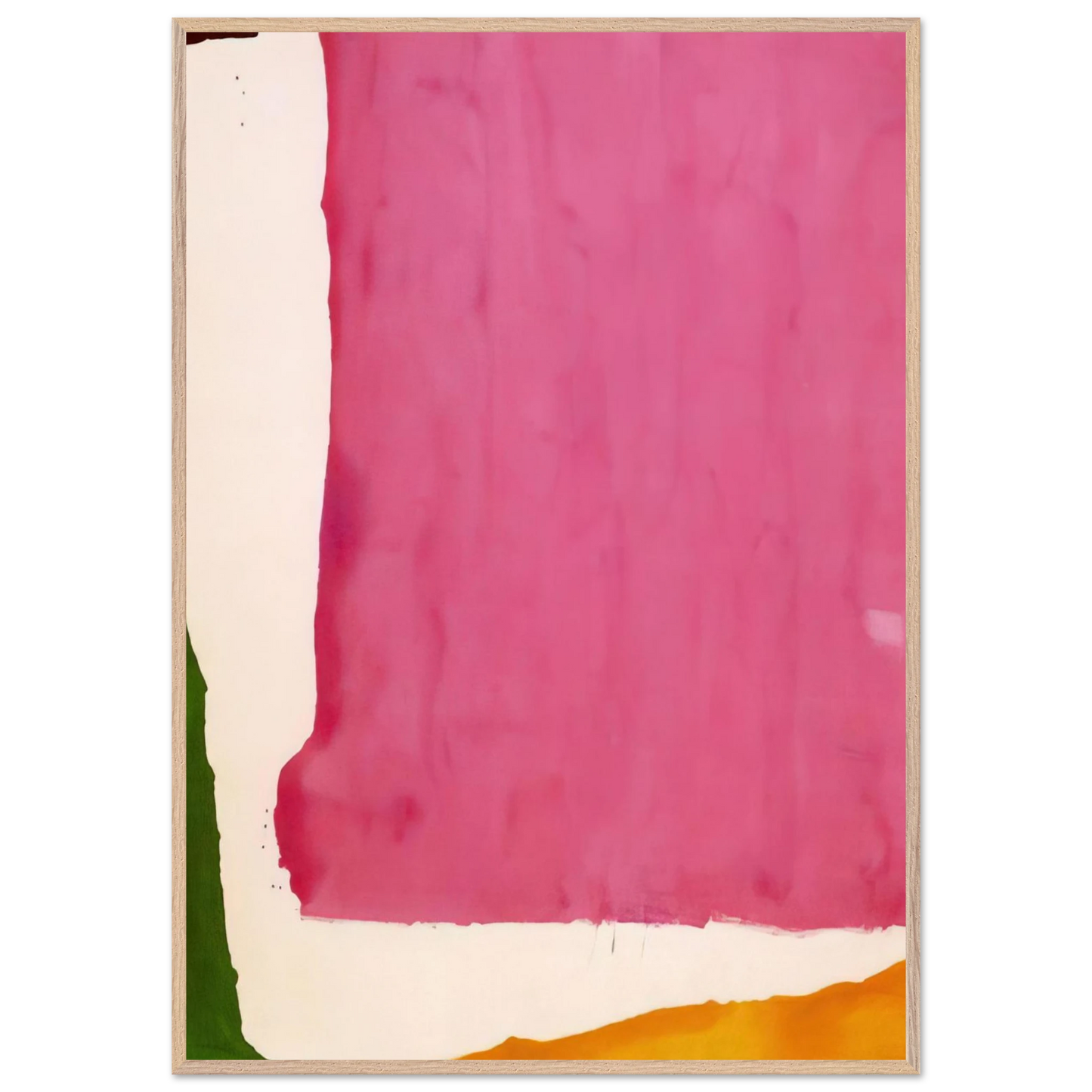 Helen Frankenthaler - Mauve District - 1966 Wall art - 50x70 cm / 20x28 inches - Premium Wooden Framed Poster With Fine Art Paper - Wood frame