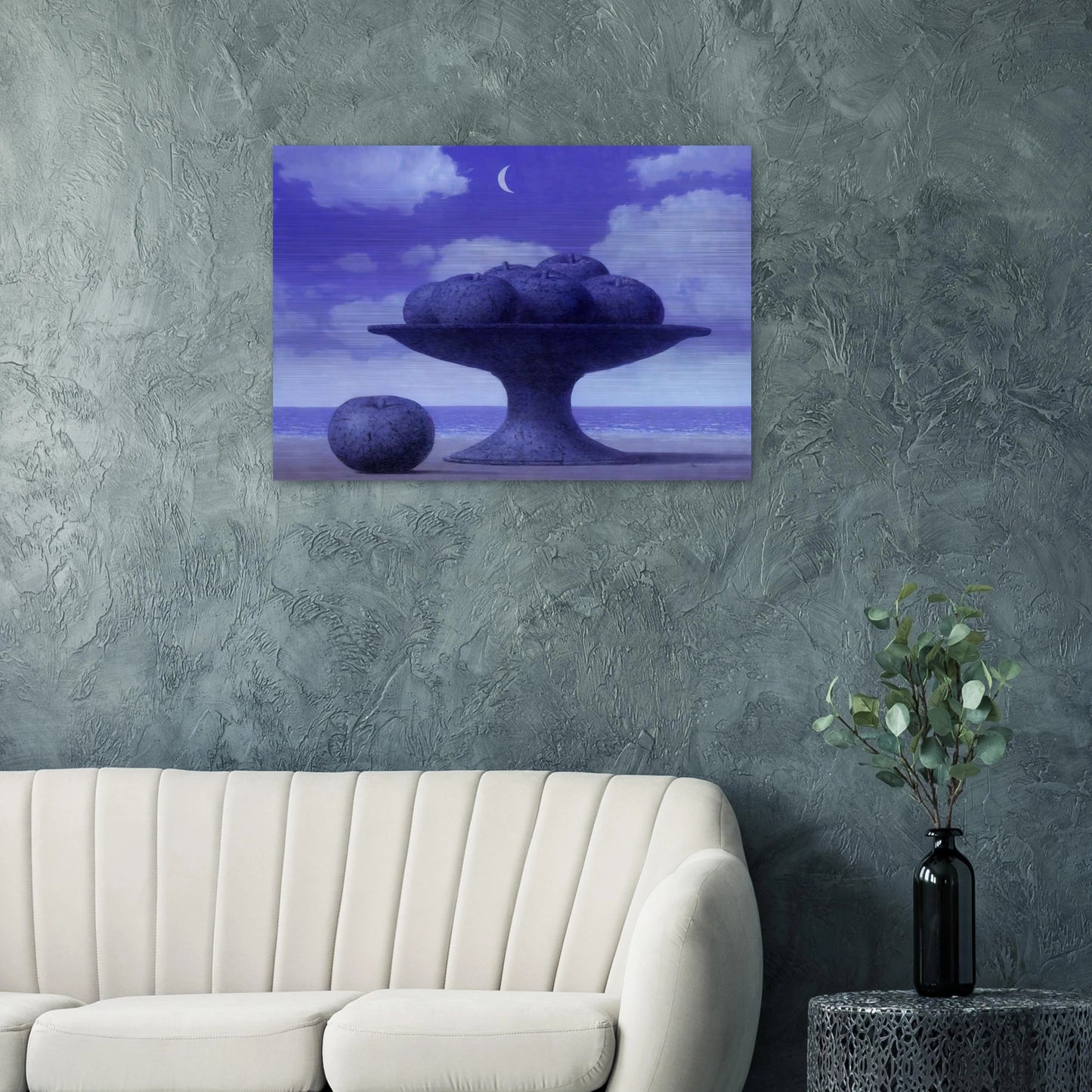 THE GREAT TABLE - Rene Magritte Brushed Aluminum Print - 70x100 cm / 28x40 inches | Rene Magritte Aluminum Print | Rene Magritte Prints