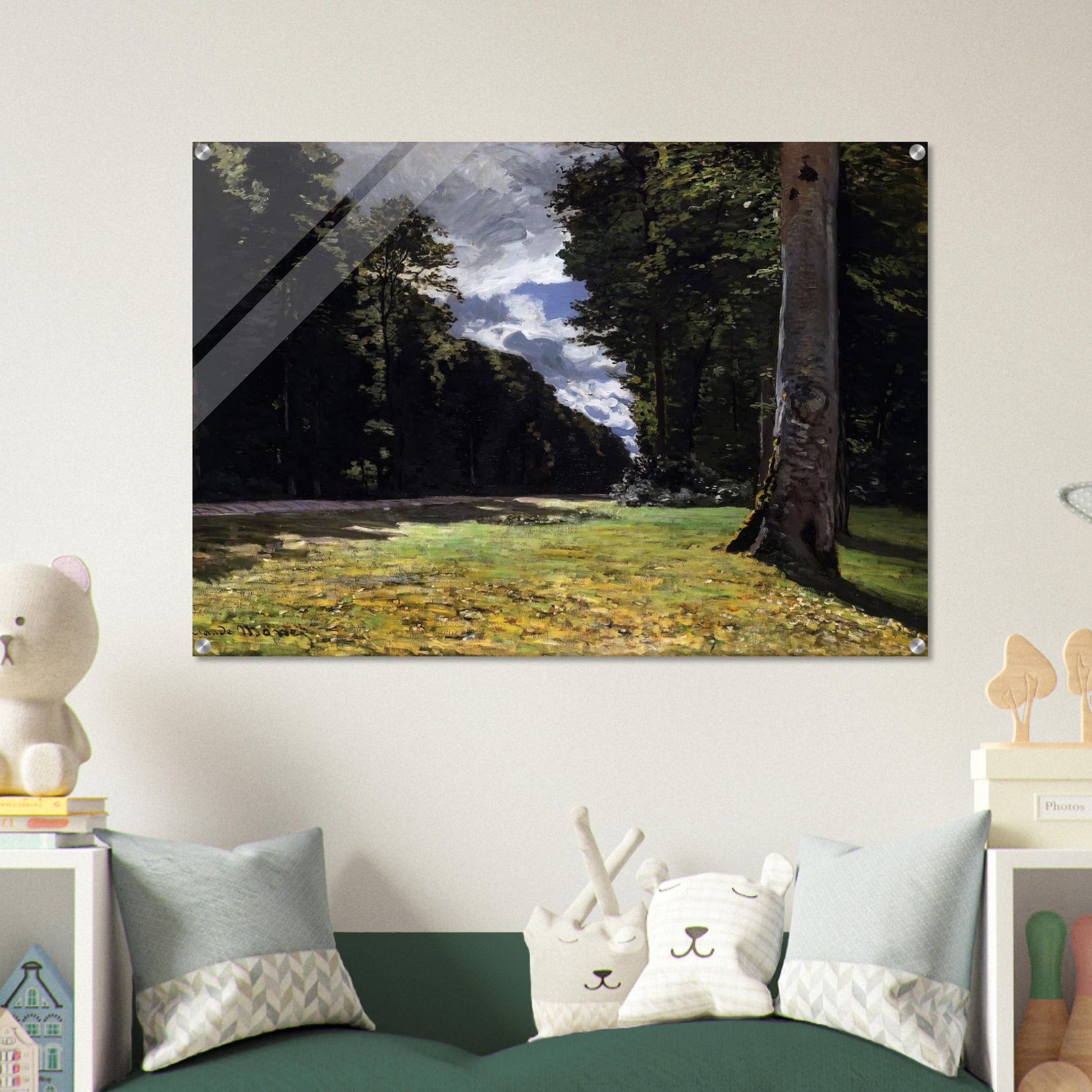 The Pave de Chailly in the Fontainbleau Forest - claude monet Acrylic Print - 70x100 cm / 28x40″ inches