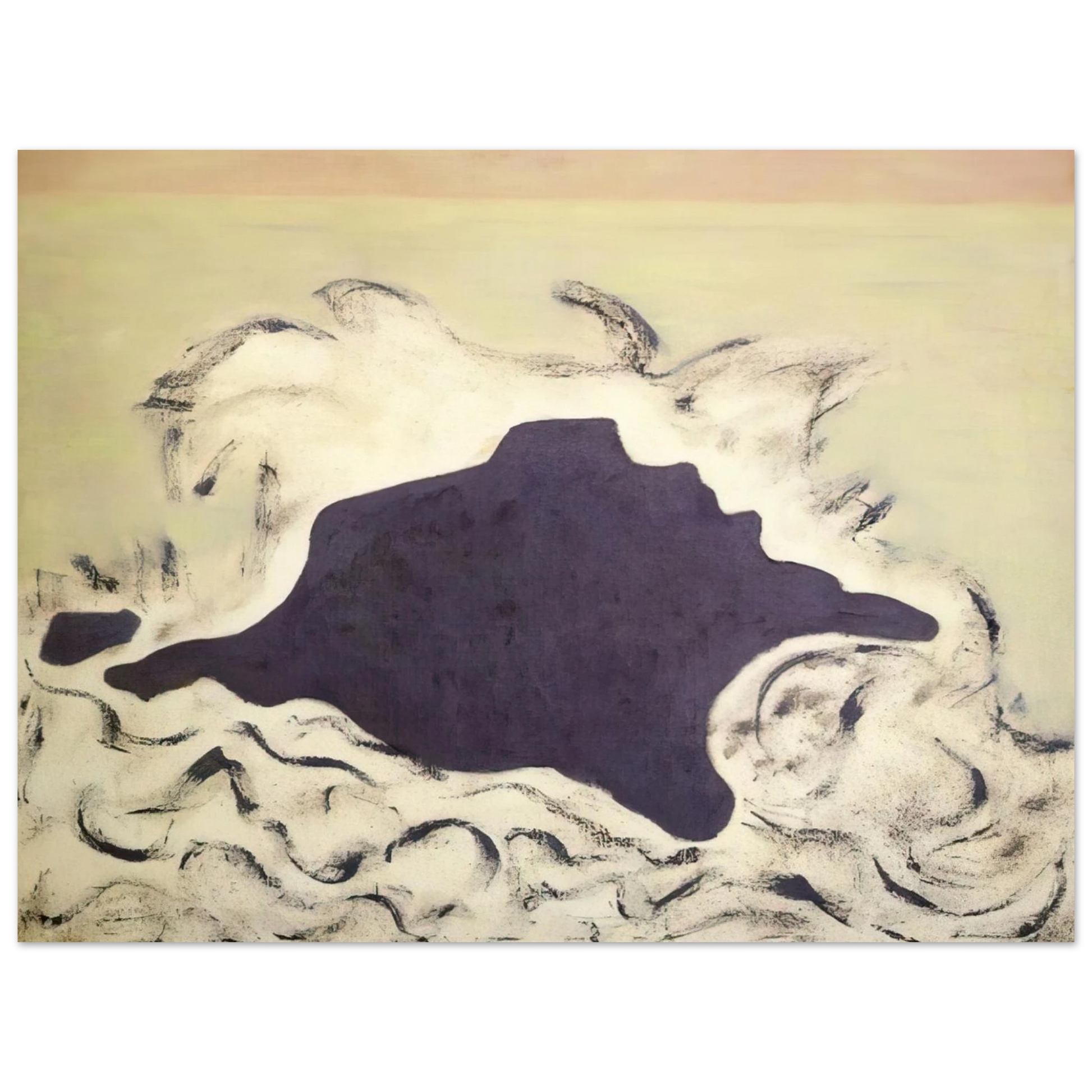 Milton Avery - Advancing Sea - 1953 Fine Art Poster - Default Title
