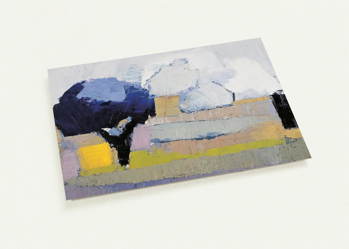 Paysage de Provence - Art Informel By Nicolas de Stael Pack of 10 Post Cards | Nicolas de Stael Post Cards | A6 (10.5 x 14.8 cm) - 4.1 x 5.8 inches