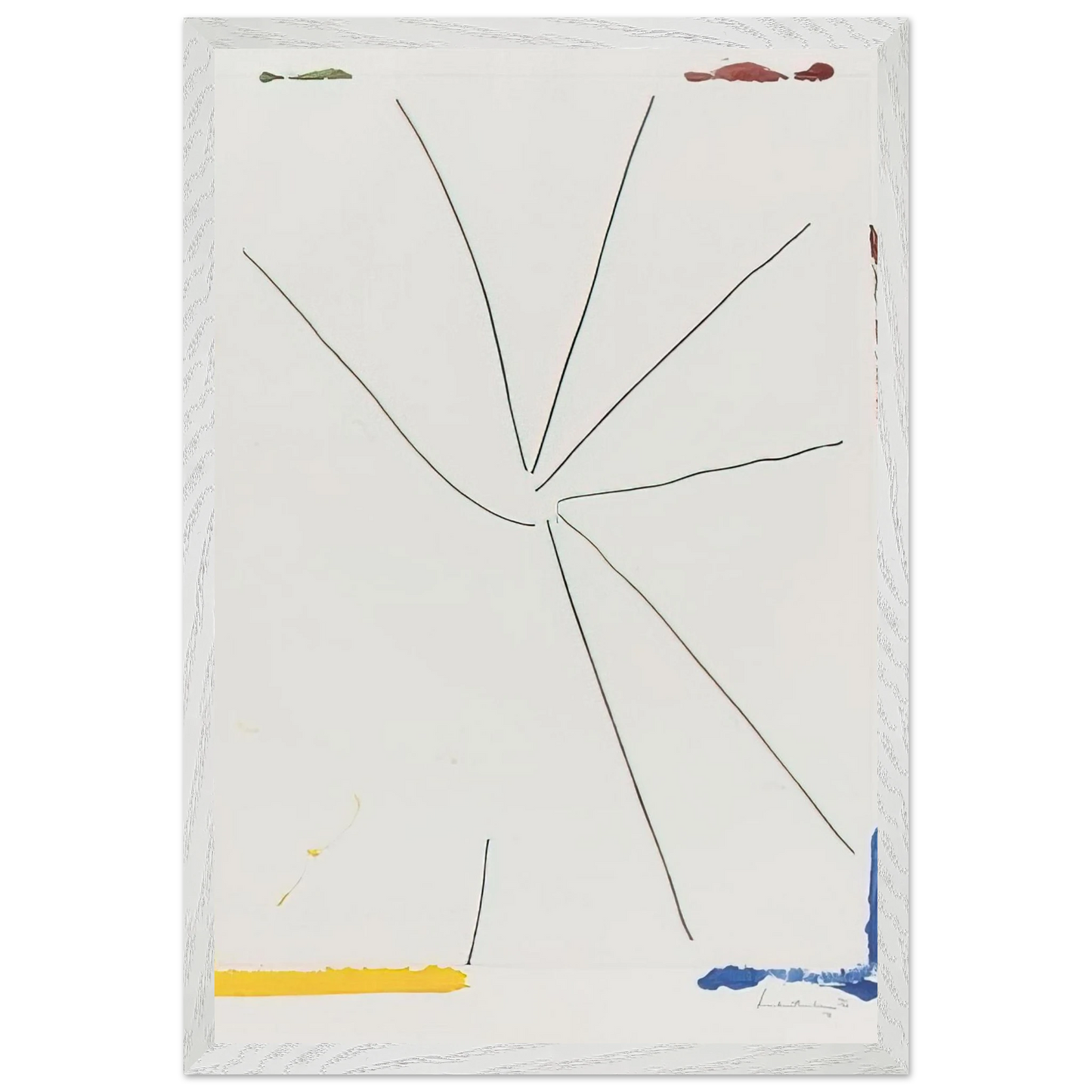 Helen Frankenthaler - Free Wheeling - 1971 Wall art - A3 (29.7 x 42  cm) - Premium Wooden Framed Poster With Fine Art Paper - White frame