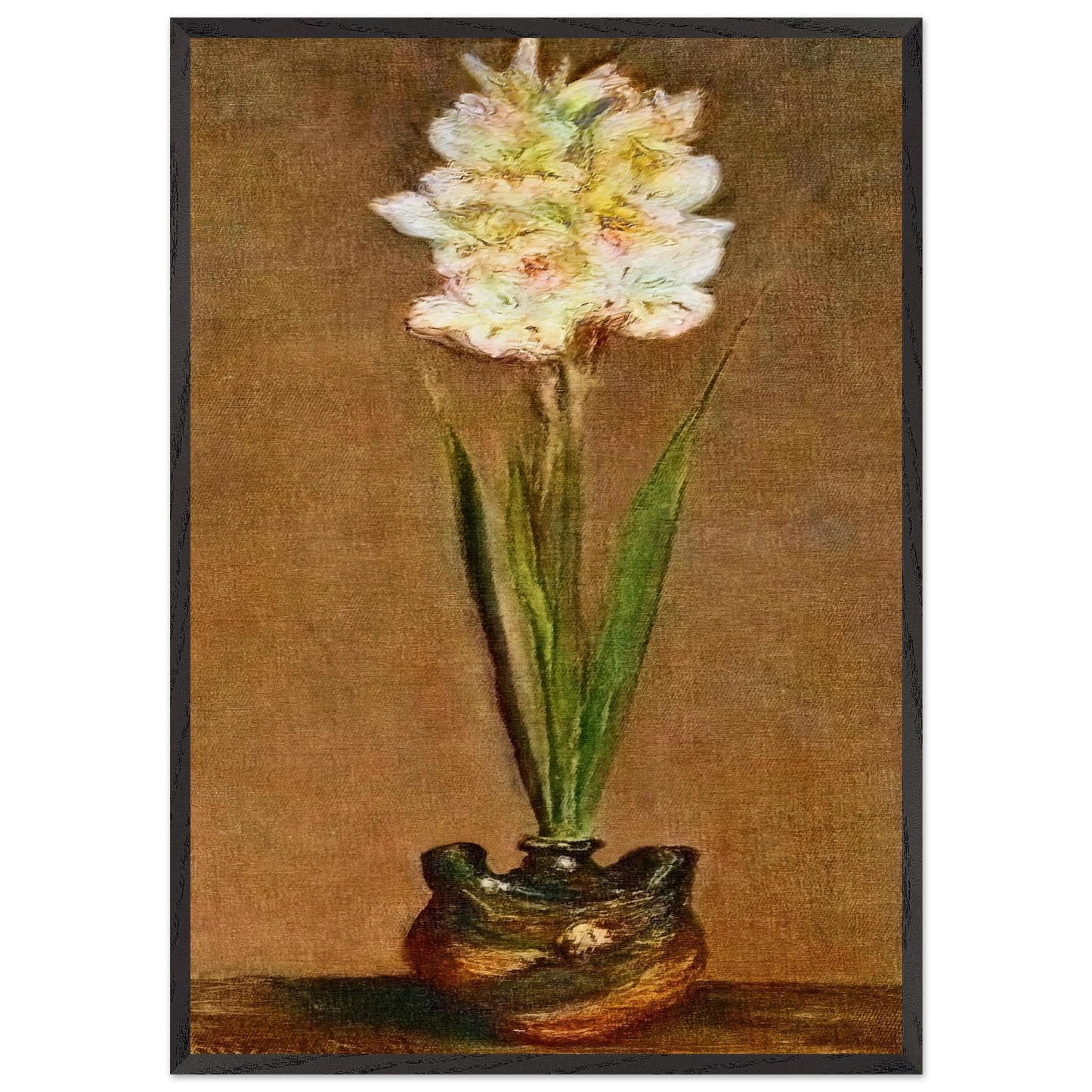 Gladiolus - claude monet Framed Art Print – Black Wooden Frame - Default Title - -Framed Art Print