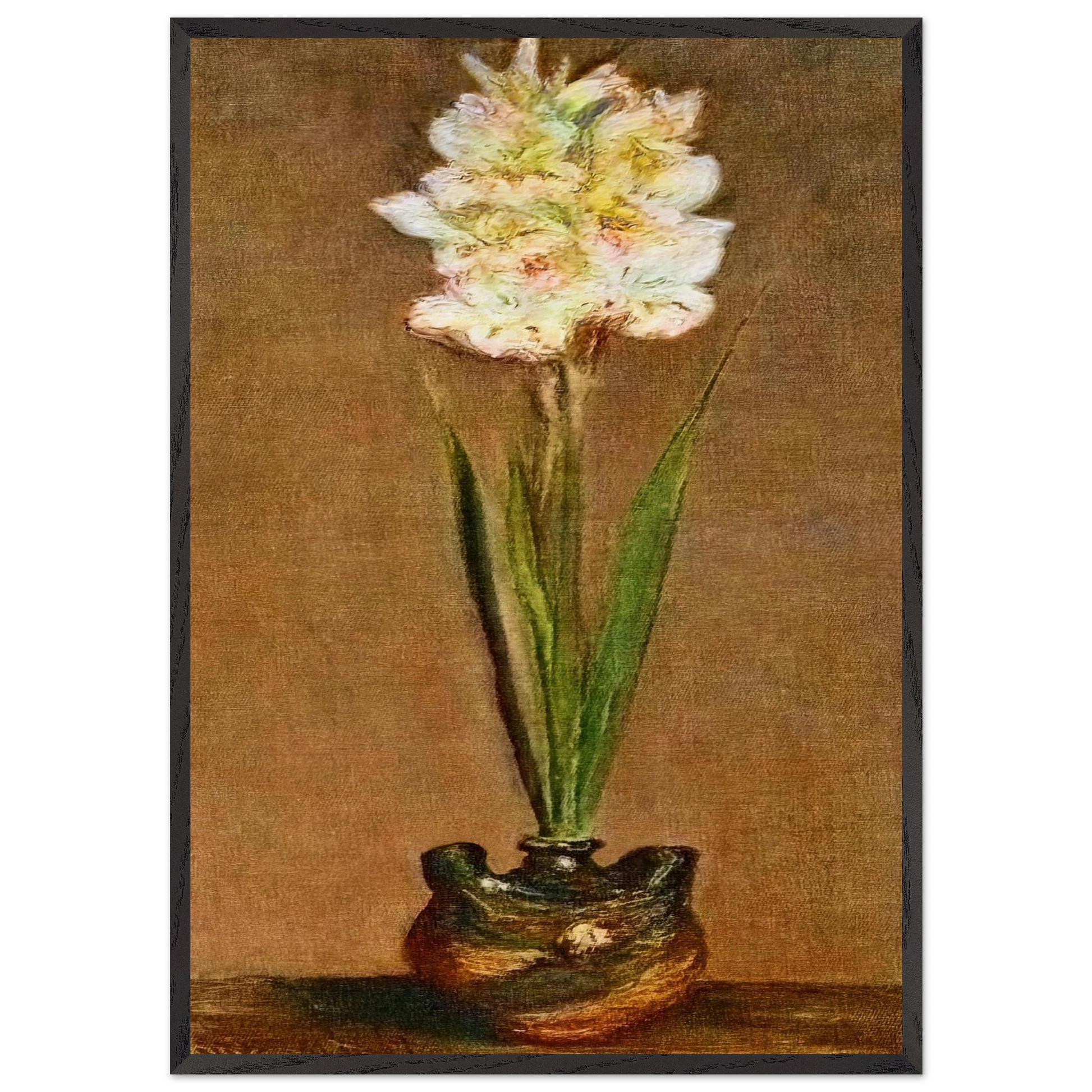 Gladiolus - claude monet Framed Art Print – Black Wooden Frame - Default Title - -Framed Art Print