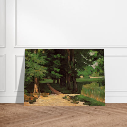 Lane of Chestnut Trees at the Jas de Bouffan - Paul Cézanne Brushed Aluminum Print - 70x100 cm / 28x40 inches | Paul Cézanne Aluminum Print | Paul Cézanne Prints