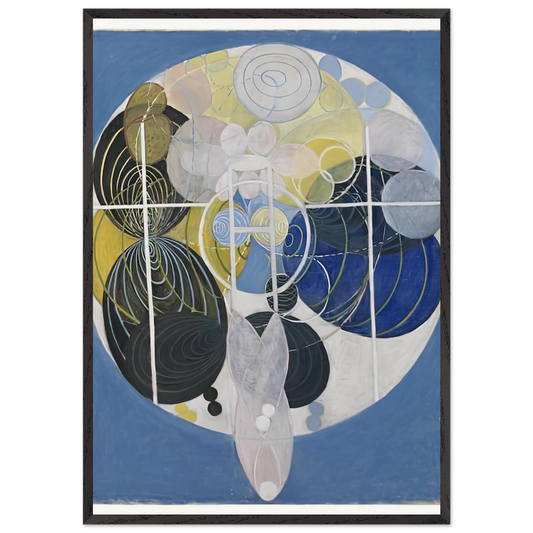 THE LARGE FIGURE PAINTINGS NR 5 1907 - Hilma af Klint Framed Art Print – Black Wooden Frame - Default Title - -Framed Art Print