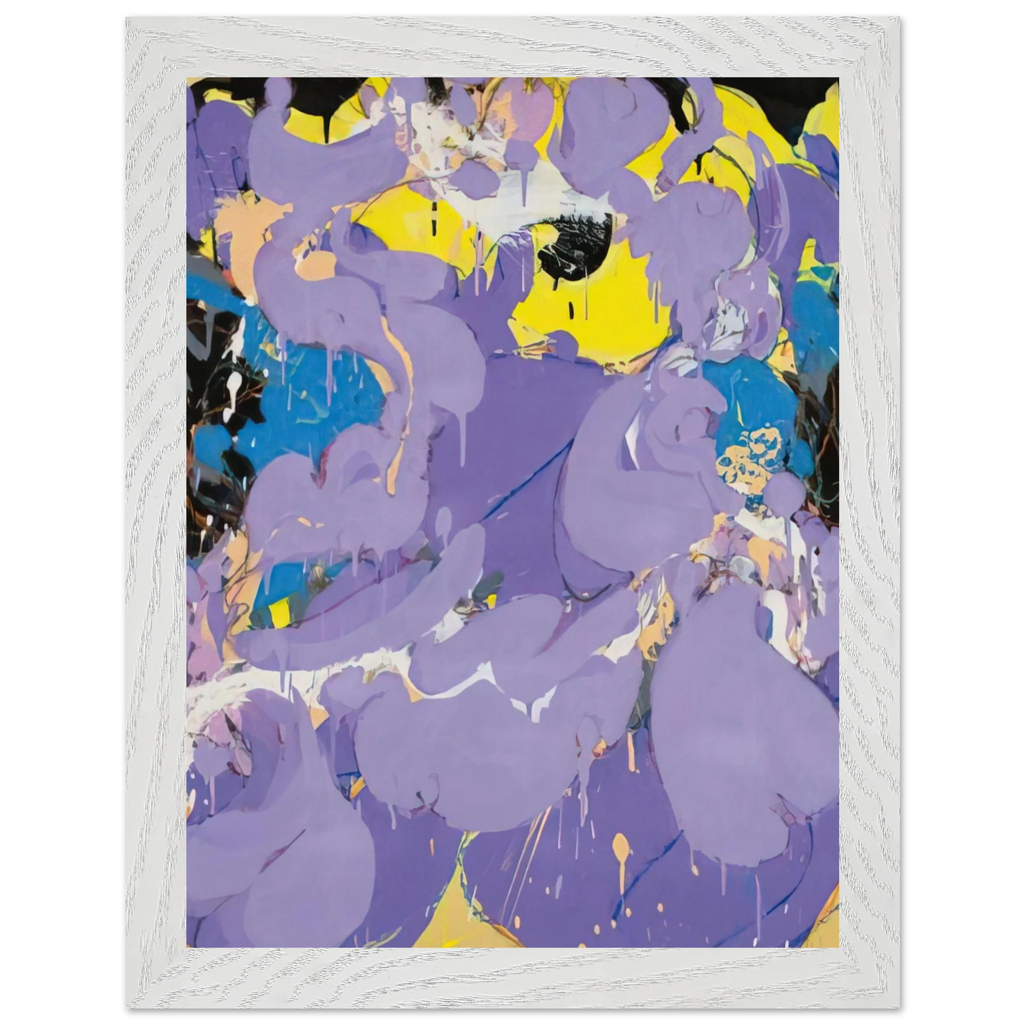 Helen Frankenthaler - Untitled - 1978 Wall art - 27x35 cm / 11x14 inches - Premium Wooden Framed Poster With Fine Art Paper - Black frame