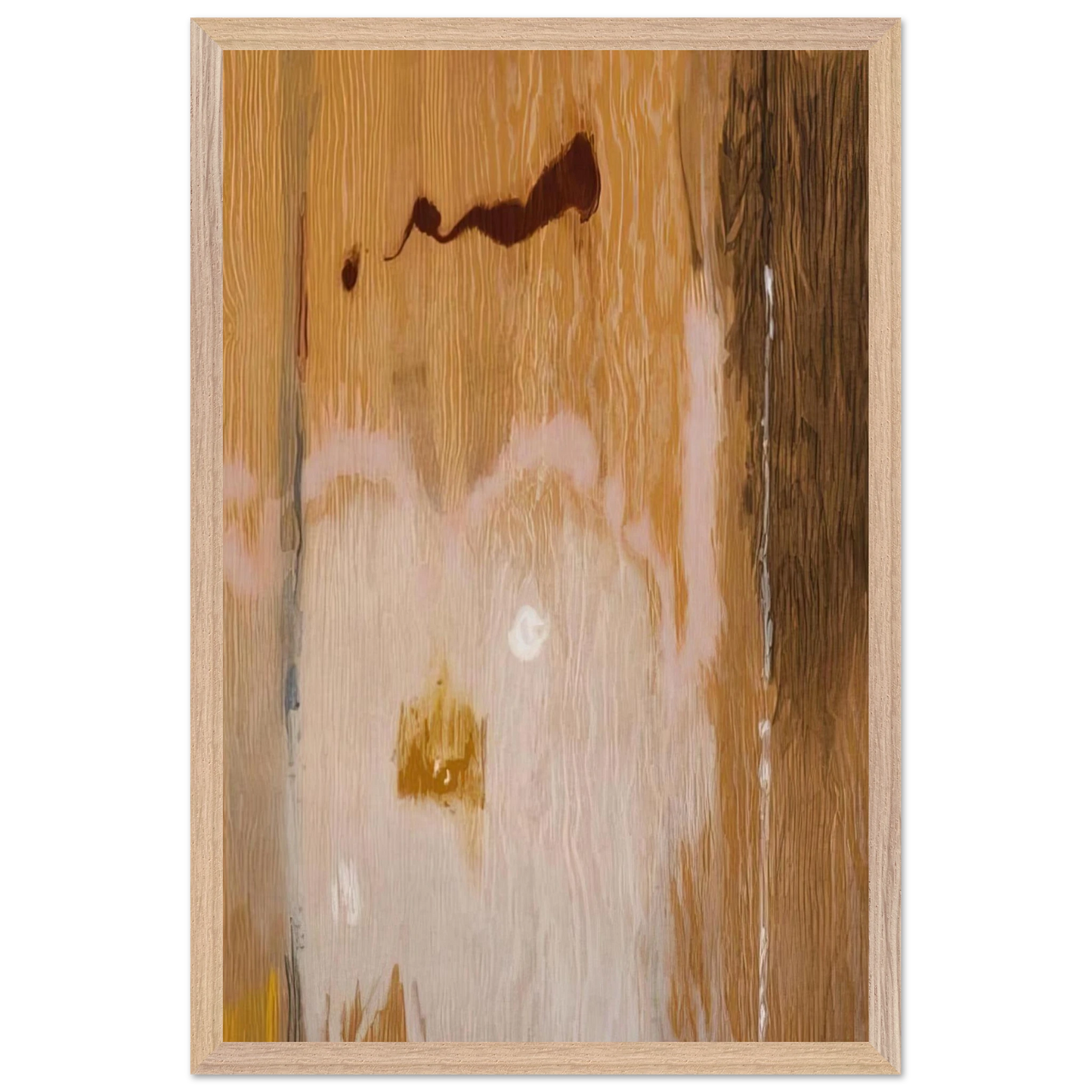 Helen Frankenthaler - Tales of Genji VI - 1998 Wall art - A2 (42 x 59.4  cm) - Premium Wooden Framed Poster With Fine Art Paper - Black frame